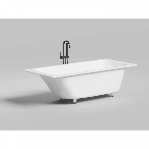 Ванна из литьевого мрамора Salini S-Stone Orlanda 102022M 180x80 см, белый матовый