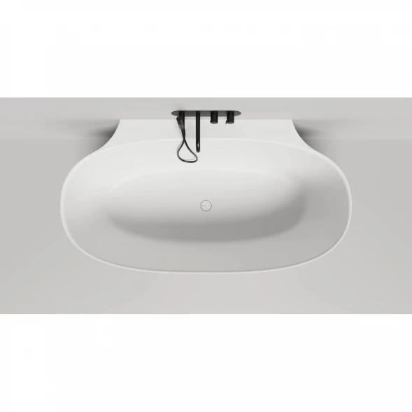 Ванна из литьевого мрамора Salini S-Stone Alda Wall 101925M 170x90 см, белый матовый