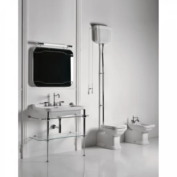 Раковина 80x55 см с одним отверстием под смеситель Kerasan Waldorf 4141K1bi/cr*1