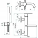 Смеситель для ванны Emmevi Filobrass 85001B/CR с душевым гарнитуром, хром