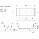 Ванна чугунная Vinsent Veron Square VSQ1707545-AS 170x75 см, с антискользящим покрытием, белый