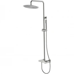 Душевая система Boheme Stick Spirale 128-NB.4 300 мм, со смесителем, никель матовый