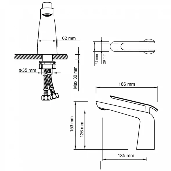 Смеситель для раковины Timo Olivia 3161/00F