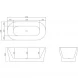 Акриловая ванна BelBagno BB405-1700-800 170x80 см, отдельностоящая, белый