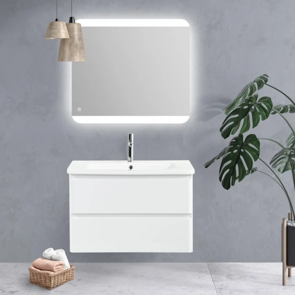Тумба Bianco Lucido 102 см BelBagno Albano ALBANO-CER-1050-2C-SO-BL