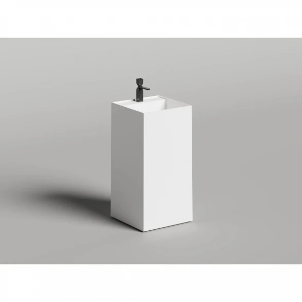Раковина Salini S-Sense Armonia Square Top 01 130511TG 46x46 см, напольная, белый глянец