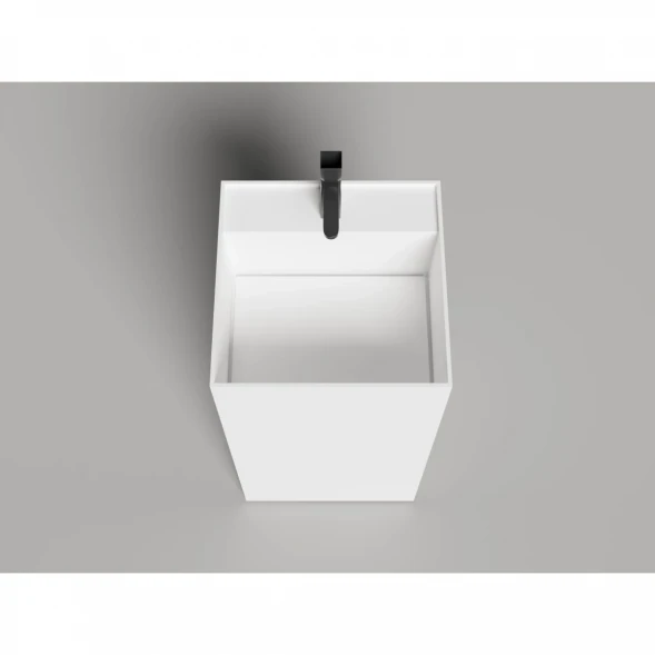 Раковина Salini S-Sense Armonia Square Top 01 130511TG 46x46 см, напольная, белый глянец