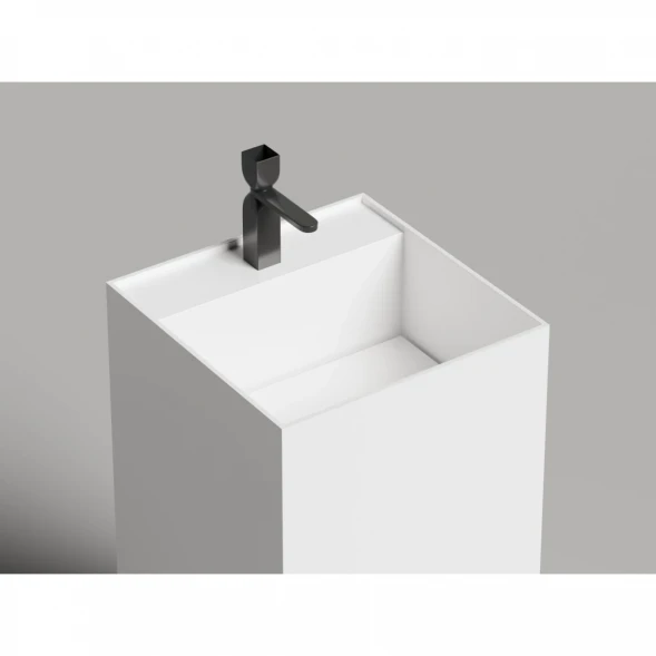 Раковина Salini S-Sense Armonia Square Top 01 130511TG 46x46 см, напольная, белый глянец
