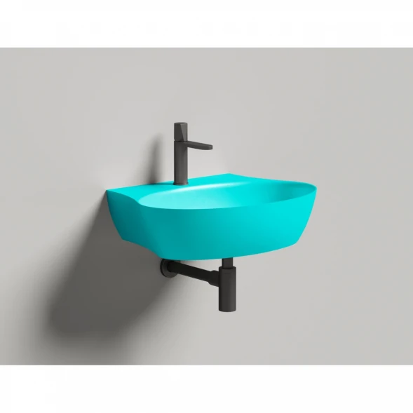 Раковина-чаша Salini S-Stone Alda Wall 01 140321MF 58x45 см, накладная, подвесная, покраска по RAL матовый полностью