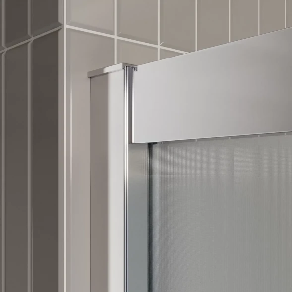 Душевой уголок BelBagno Luce LUCE-AH-2-100/80-P-Cr 100x80 см, профиль хром, стекло текстурное