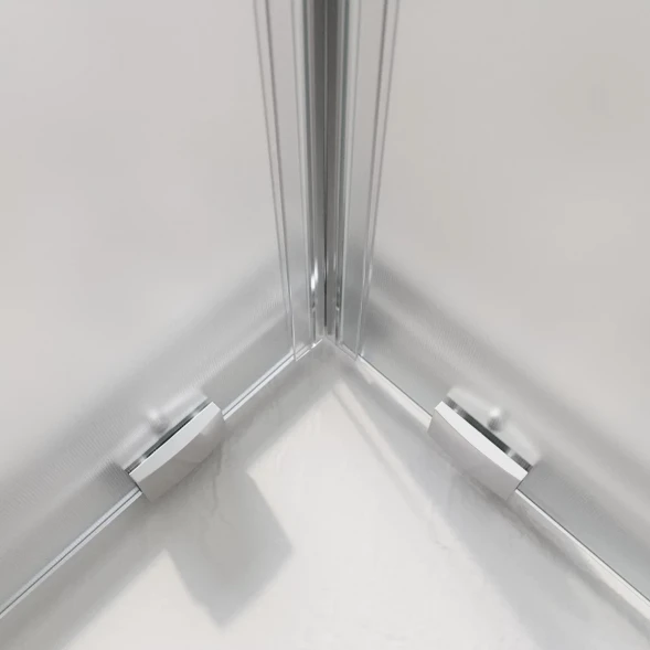 Душевой уголок BelBagno Luce LUCE-AH-2-100/80-P-Cr 100x80 см, профиль хром, стекло текстурное