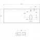 Столешница 120,4 см Bianco Opaco Belbagno Kraft EK-120-AS-BO-R