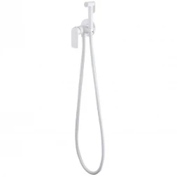 Гигиенический душ Abber Weiss Insel AF8025W со смесителем, белый матовый