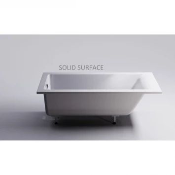 Ванна из литьевого мрамора Astra-Form Нейт Solid Surface 01010054 160x70 см, белый матовый