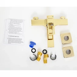Смеситель для ванны BelBagno Luce LUC-VAS-ORO