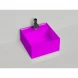 Раковина-чаша Salini S-Stone Armonia Square Top 02 130522TMF 45x45 см, накладная, покраска по RAL матовый полностью