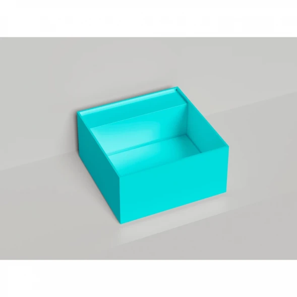 Раковина-чаша Salini S-Stone Armonia Square Top 02 130522TMF 45x45 см, накладная, покраска по RAL матовый полностью