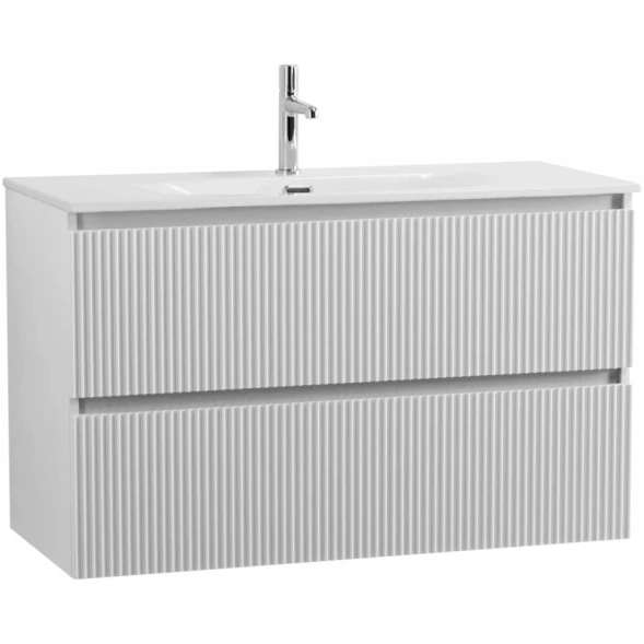 Тумба под раковину BelBagno Uno UNO-MINI-1000-2C-SO-BO 100 см, подвесная, белый матовый