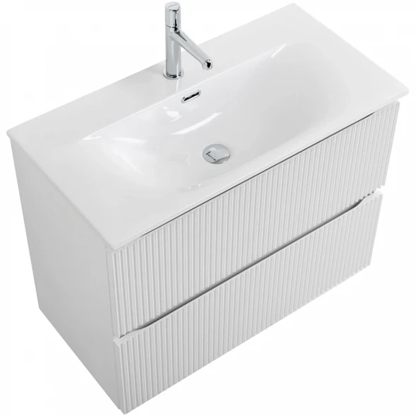 Тумба под раковину BelBagno Uno UNO-MINI-1000-2C-SO-BO 100 см, подвесная, белый матовый