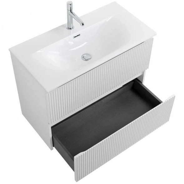 Тумба под раковину BelBagno Uno UNO-MINI-1000-2C-SO-BO 100 см, подвесная, белый матовый