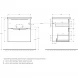 Тумба Rovere Nature 69,6 см BelBagno Marino MARINO-H60-700-2C-SO-RN-P