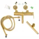 Смеситель для ванны Emmevi Filobrass 85001B/ORS с душевым гарнитуром, Золото матовый