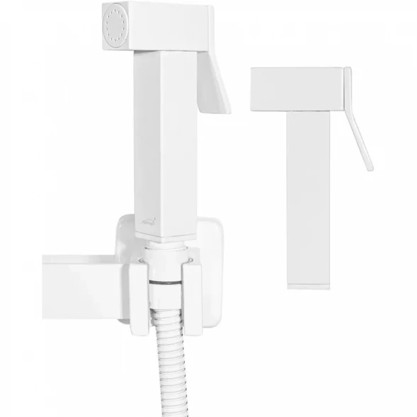 Гигиенический душ Hansberge Cubito H0077WW со смесителем, белый
