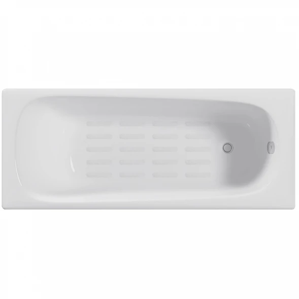 Ванна чугунная Delice Continental DLR230619-AS 140x70 см, с антискользящим покрытием, белый