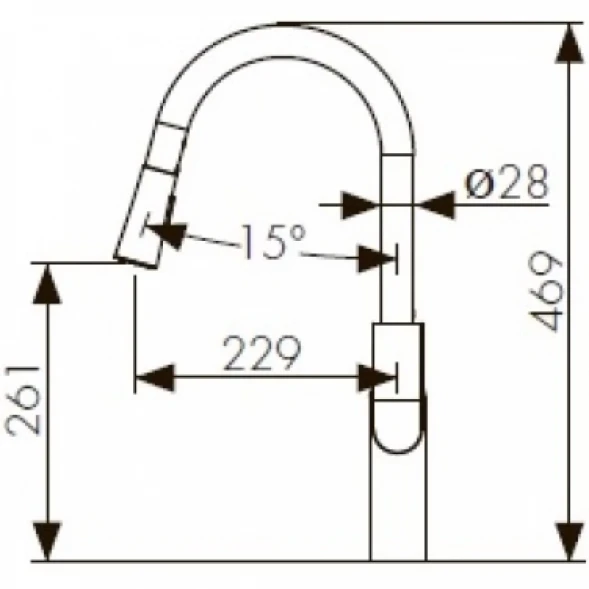 Смеситель для кухни Kaiser Linear 59044