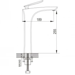 Смеситель для раковины Rose R2711 хром