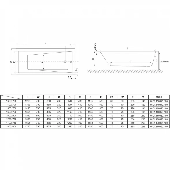 Акриловая ванна Whitecross Wave 0101.160070.100.SMARTNANO.GL 159,5x70 см, с гидромассажем, белый