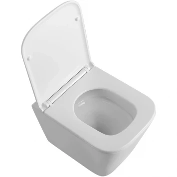 Унитаз подвесной BelBagno Ardente-R BB520CH-TOR/SC безободковый, торнадо, с сиденьем микролифт, белый