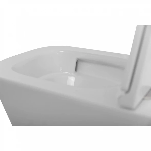 Унитаз подвесной BelBagno Ardente-R BB520CH-TOR/SC безободковый, торнадо, с сиденьем микролифт, белый