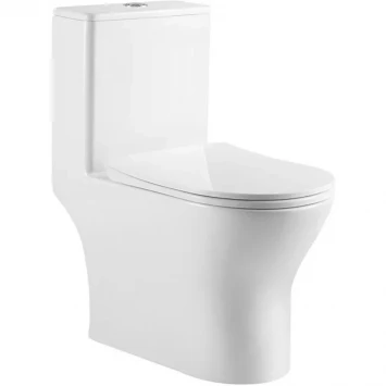 Унитаз-компакт BelBagno Lounge BB8618CPR-MN/SC безободковый, с сиденьем микролифт, белый