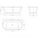 Акриловая ванна BelBagno BB402-1700-790 170x79 см, отдельностоящая, белый