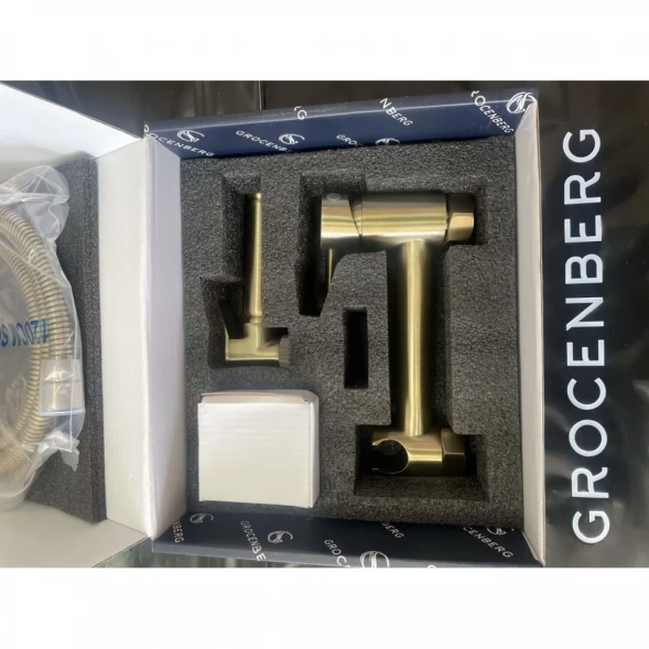 Гигиенический душ Grocenberg GB103NBR со смесителем, бронза