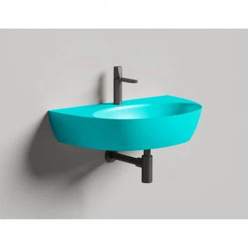 Раковина-чаша Salini S-Sense Alda Wall 03 140313GF 71x45 см, накладная, подвесная, покраска по RAL глянец полностью