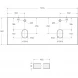 Столешница 120,4 см Bianco Lucido Belbagno Kraft EK-120-2-BO