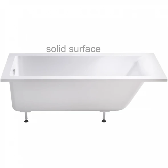 Ванна из литьевого мрамора Astra-Form Нейт Solid Surface 01010056 180x80 см, белый матовый