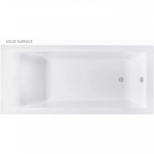 Ванна из литьевого мрамора Astra-Form Нейт Solid Surface 01010056 180x80 см, белый матовый