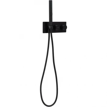 Смеситель для ванны Allen Brau Liberty 5.33009-31 встраиваемый, с душевым гарнитуром, черный матовый