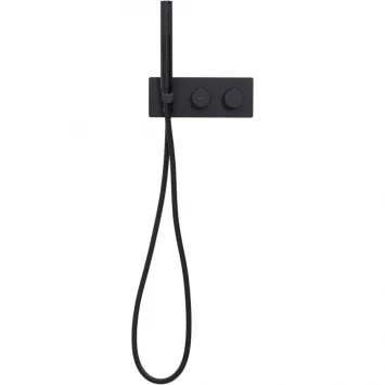 Смеситель для ванны Allen Brau Liberty 5.33009-31 встраиваемый, с душевым гарнитуром, черный матовый