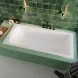 Ванна из литьевого мрамора Whitecross Coin Solid Surface 0224.180080.200 180x80 см, белый матовый