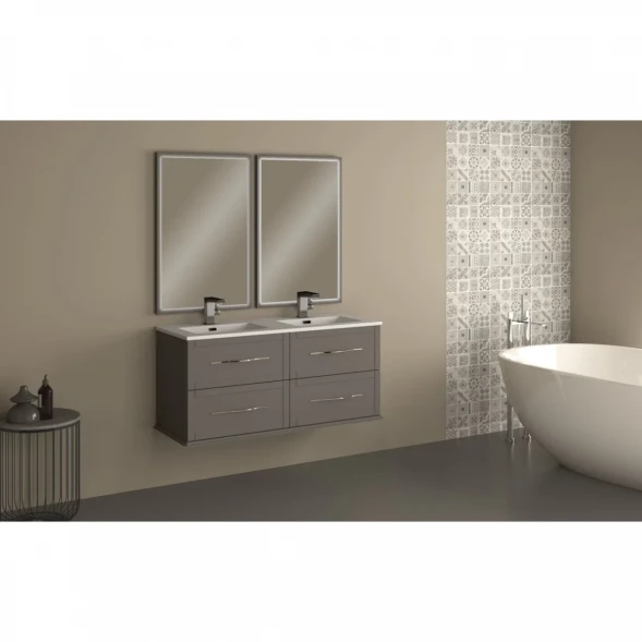 Тумба под раковину Cezares Tiffany 55244 123,6 см, подвесная, Grigio Nuvola