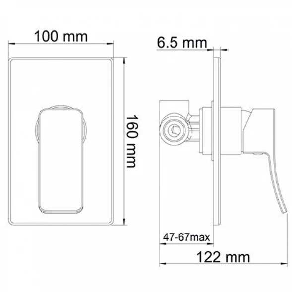 Смеситель для душа WasserKRAFT Aller 10651W