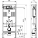 Инсталляция для унитаза Tece TECEconstruct 9500393