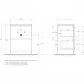 Тумба Bianco Lucido 59,6 см BelBagno Albano ALBANO-600-2C-PIA-BL
