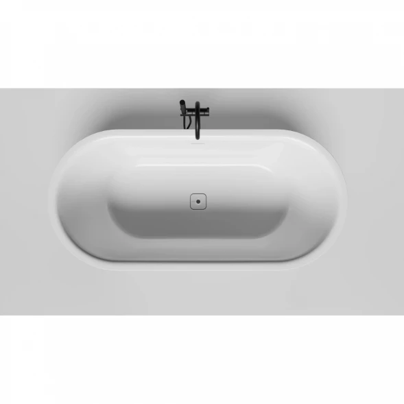 Ванна из литьевого мрамора Salini S-Stone Perla 1049201M 170x80 см, отдельностоящая, белый матовый