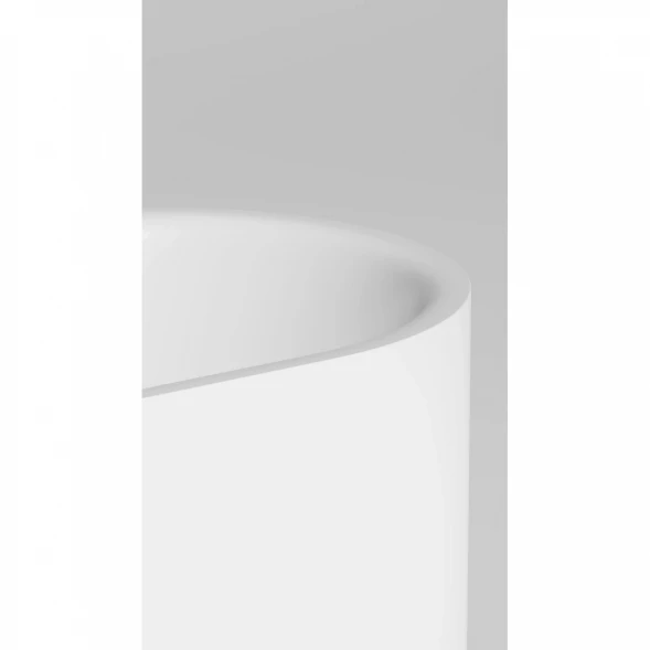 Ванна из литьевого мрамора Salini S-Stone Perla 1049201M 170x80 см, отдельностоящая, белый матовый