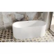 Ванна из литьевого мрамора Salini S-Stone Perla 1049201M 170x80 см, отдельностоящая, белый матовый